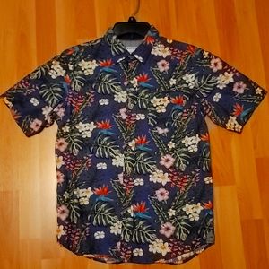 Men's Button Down Floral Shirt